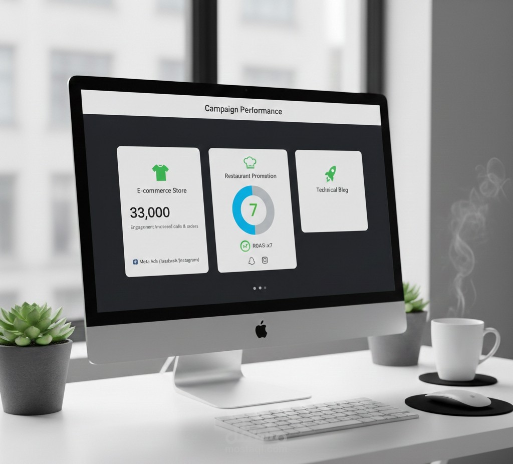 إدارة حملات إعلانية متكاملة لمطعم (زيادة الطلبات المباشرة ورفع الوعي)