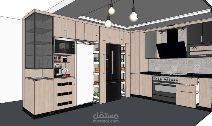تصميم مطبخ 3D