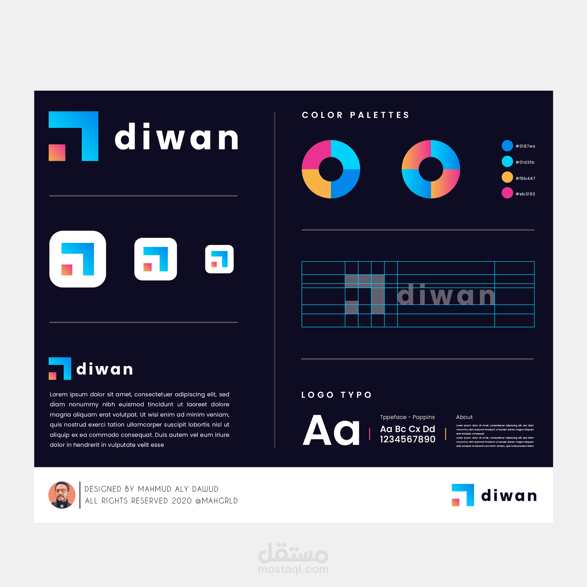 تصميم علامة تجارية لشركة محاسبة // diwan