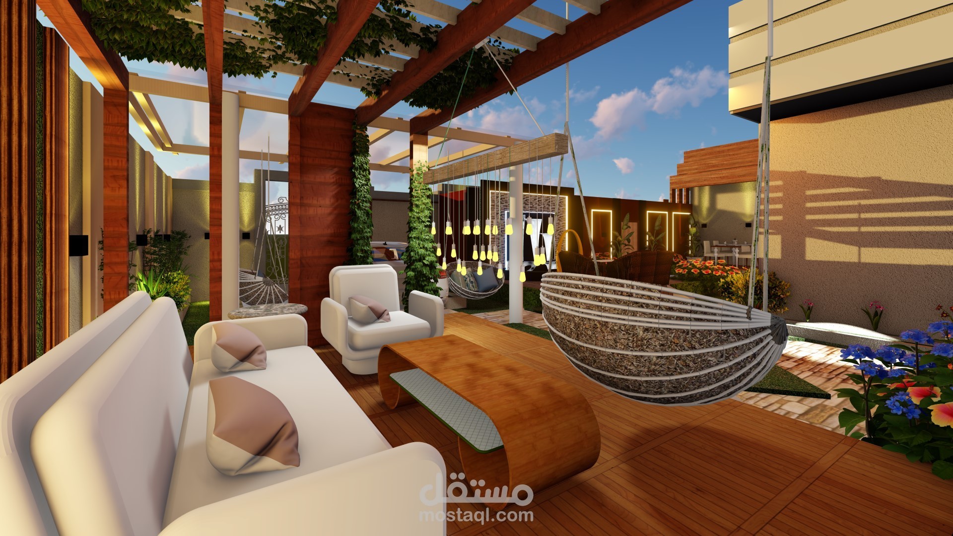 تصميم واجهات-مناظير 3D-تنسيق مواقع