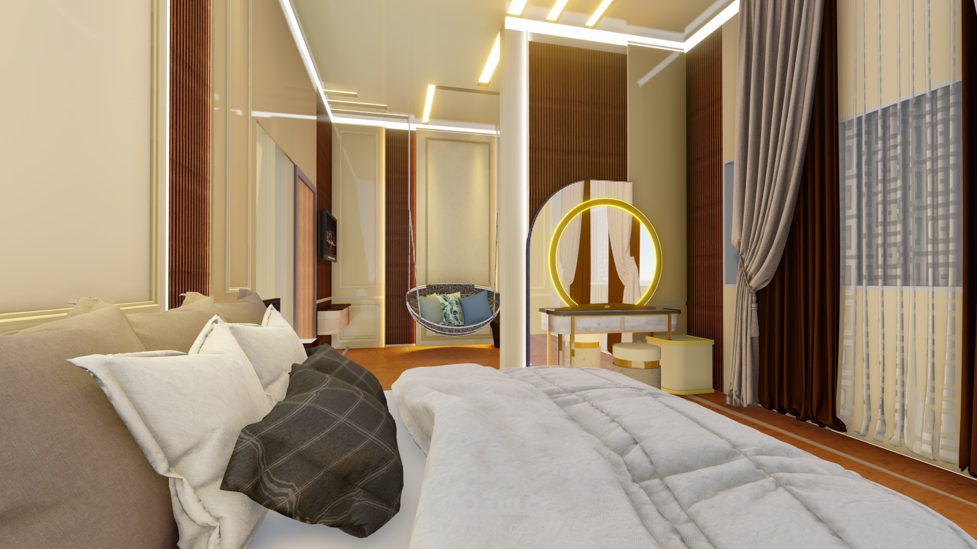 تصميم غرف نوم مختلفة