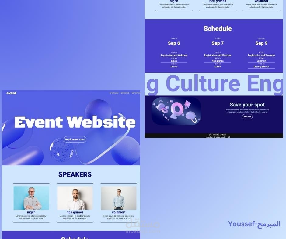 Event website