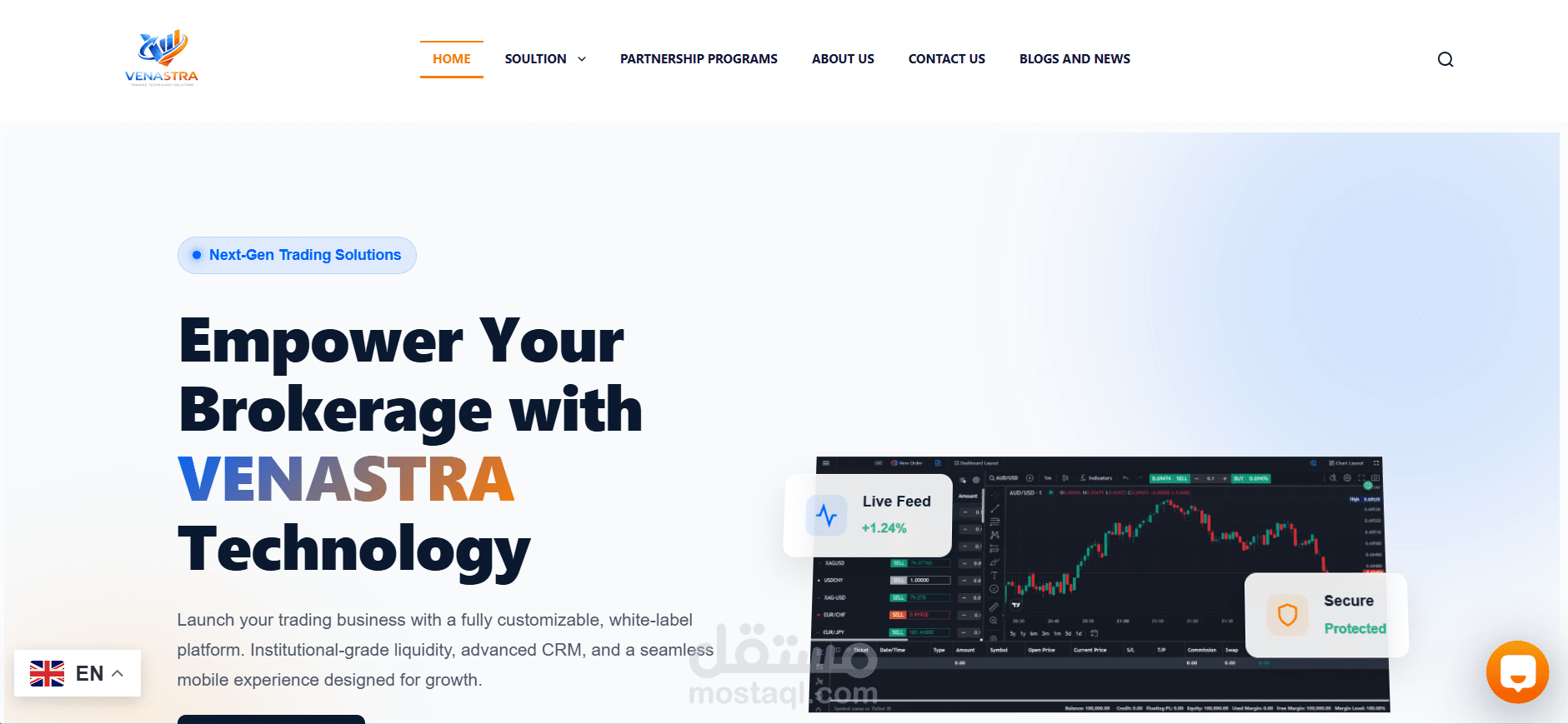 موقع VENASTRA لانشاء شركات التداول من الصفر