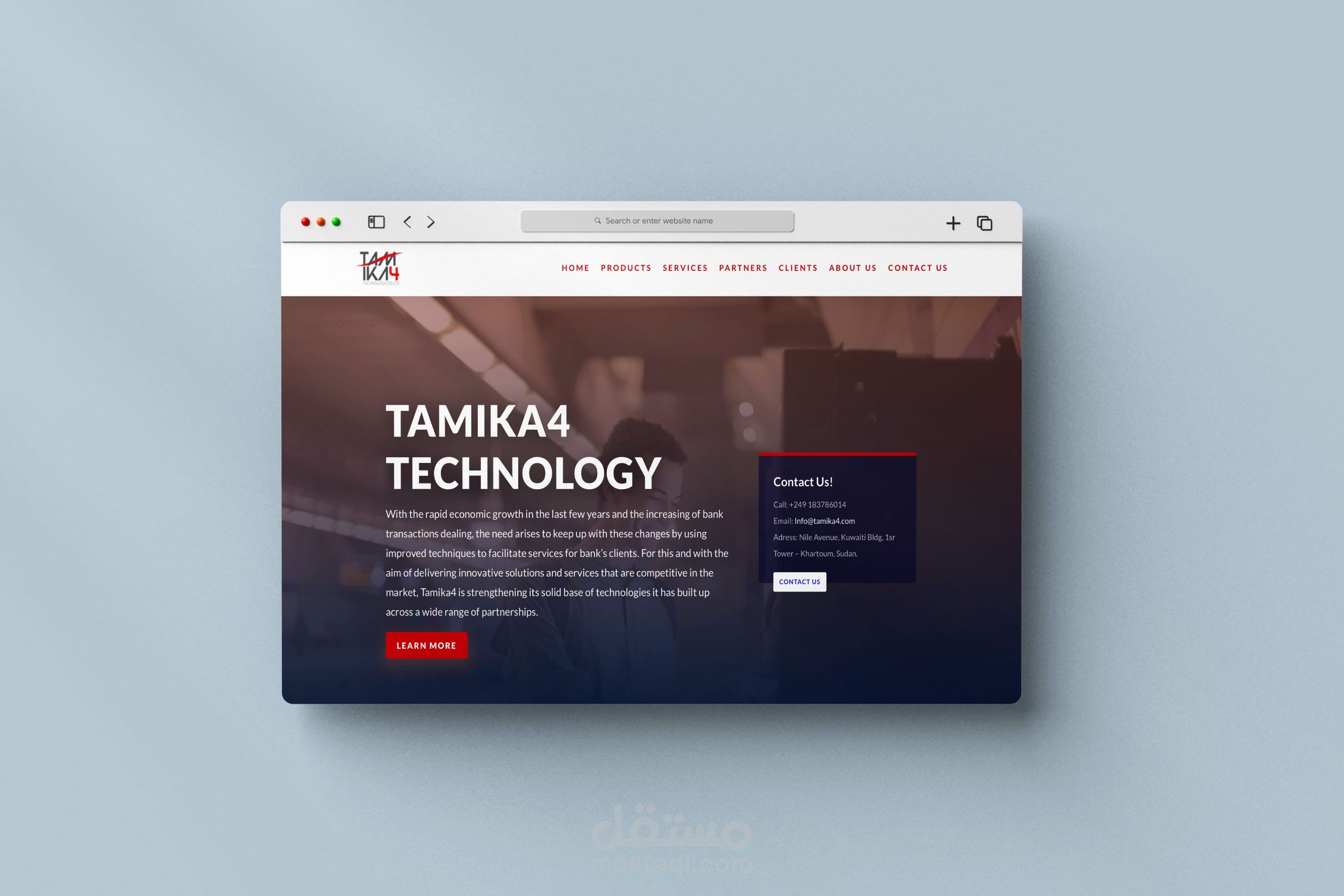 Tamika4 Technology website