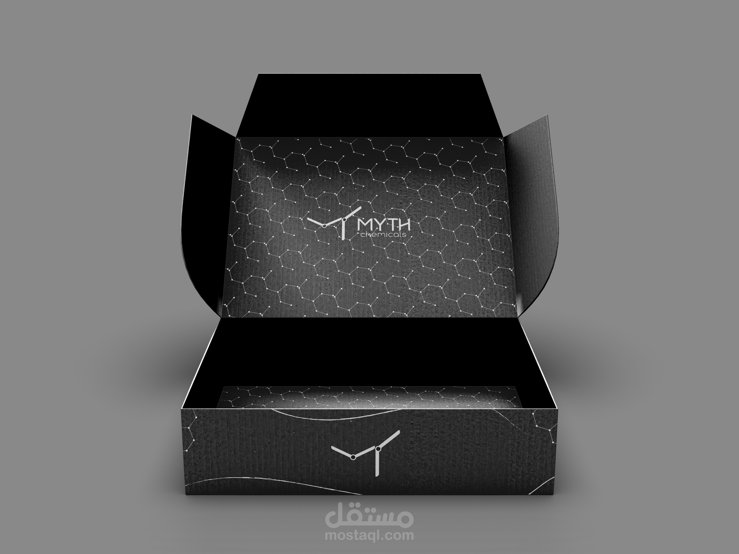 تصميمي ل تغليف علب احد شركات الكيماء