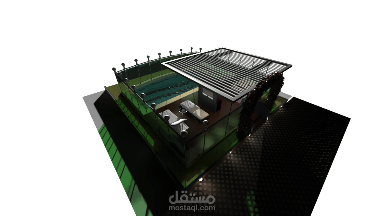 تصميم جلسة صيفية  في شاليه أو فيلا