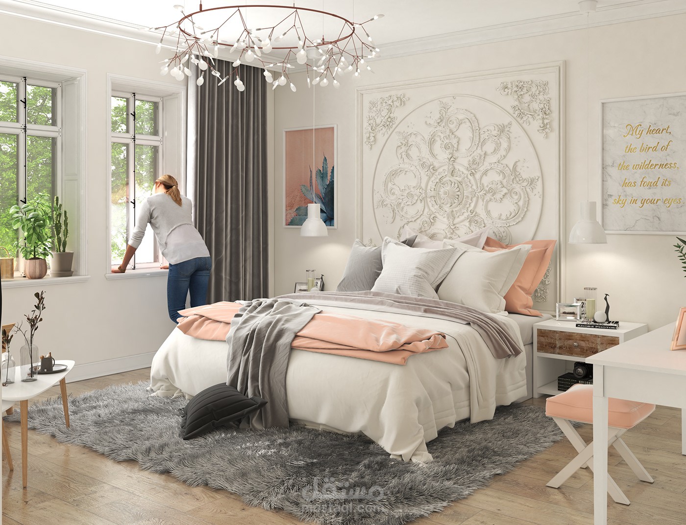 scandinavian bedroom