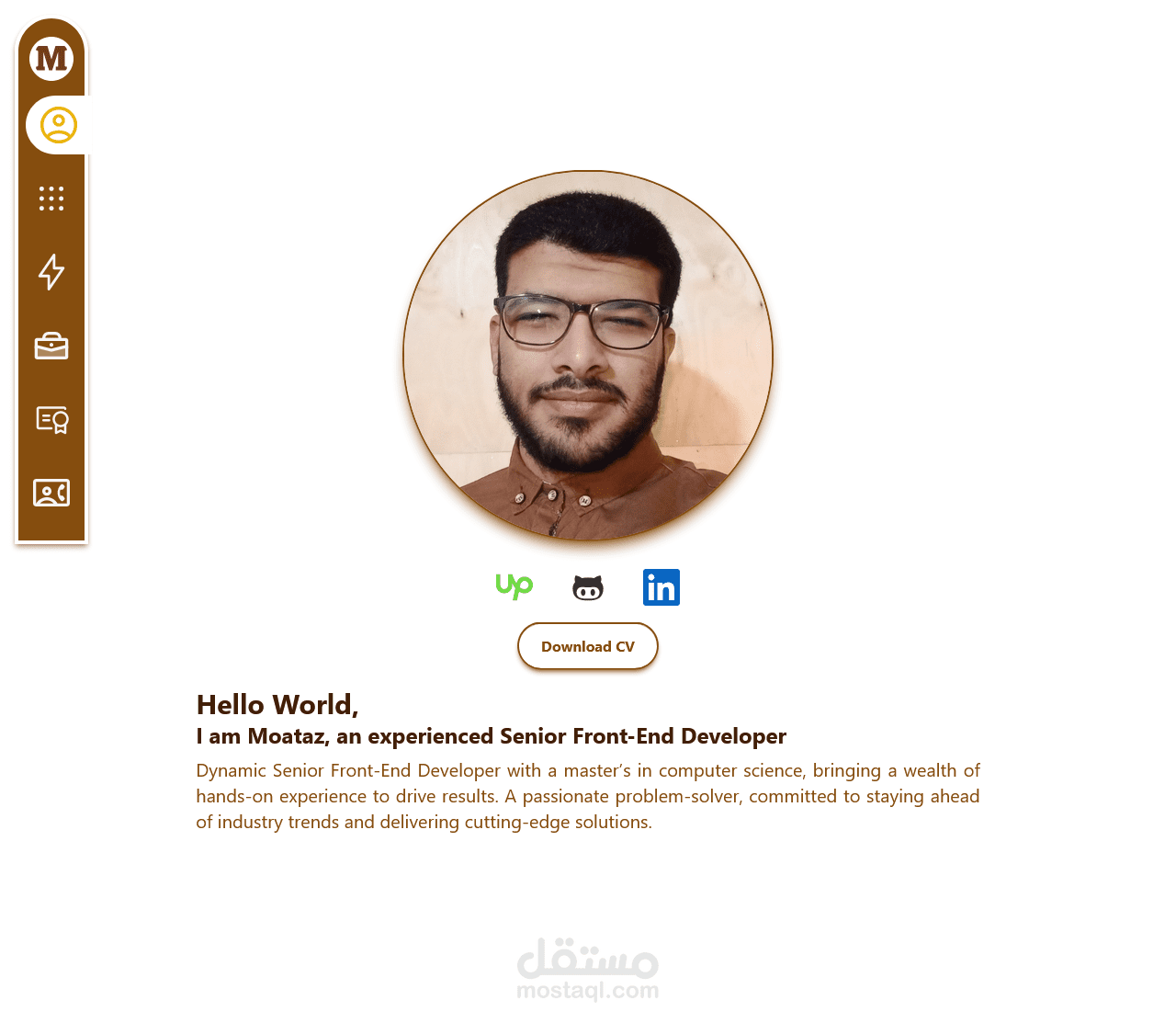 البروفايل الشخصي المصمم ذاتيًا مع nuxt