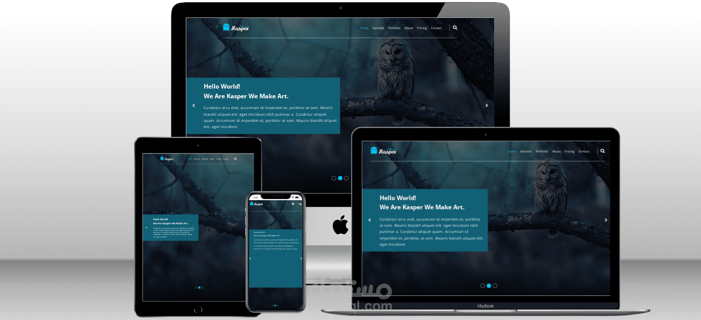 Website ' Kasper ' By HTML AND CSS