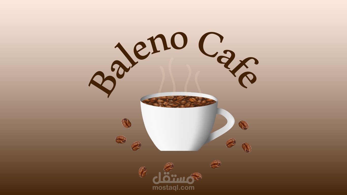 a logo for a café called " baleno cafe "