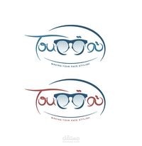 logo for glasses site called touq توق