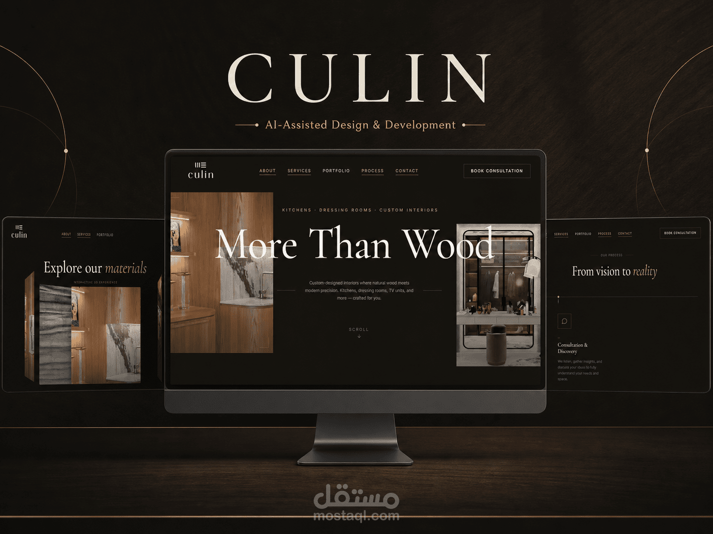 تصميم وتطوير موقع Culin باستخدام الذكاء الاصطناعي