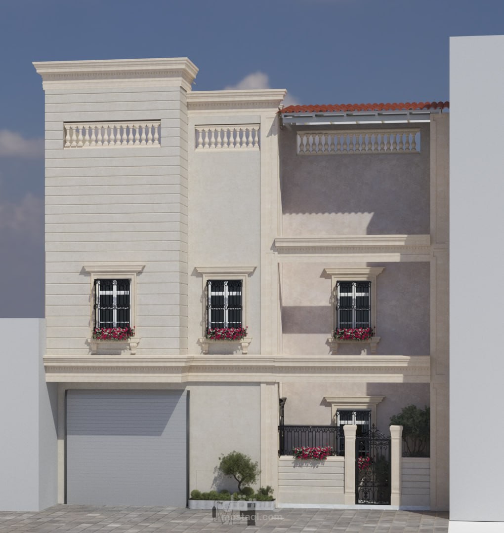 تصميم واجهة نيو كلاسكية