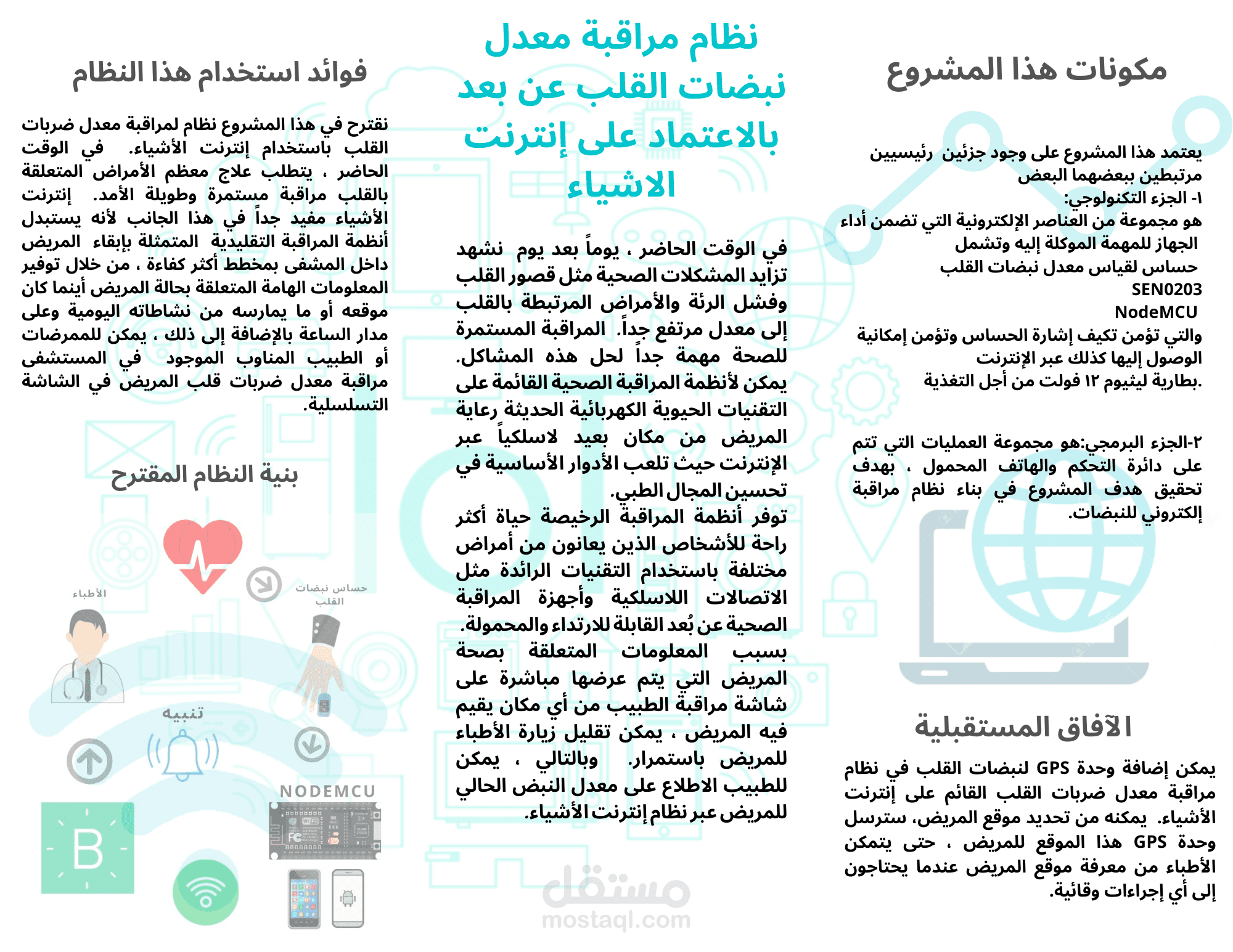 introductory brochure for a graduation project