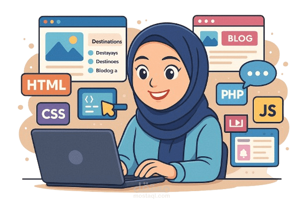 تصميم وبرمجة موقع بورتفوليو شخصي (Portfolio Website)