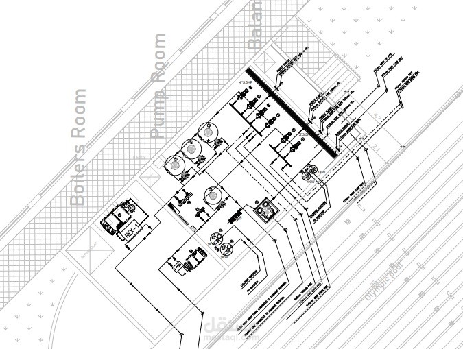 Design of Semi Olympic swimming pool & Children pool