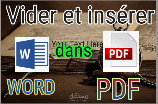 تفريغ وادخال  البيانات في  Word او    PDF