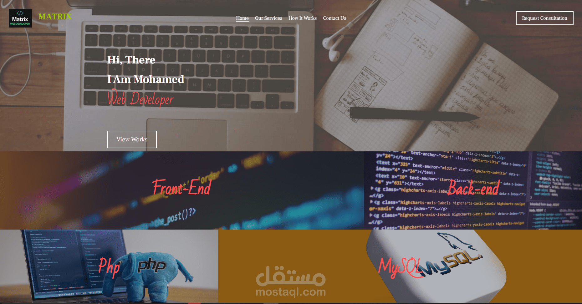 تصميم موقع متكامل