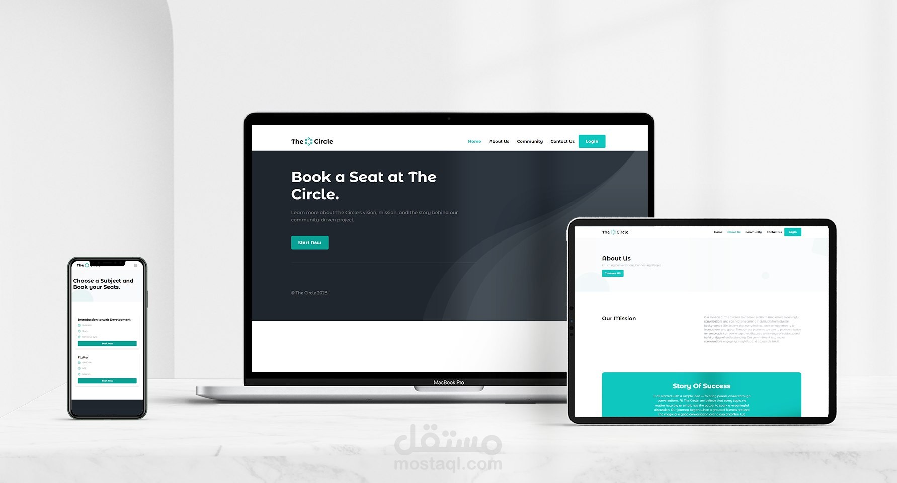 The Circle - منصة لحجز مقاعد ضمن طاولات نقاش