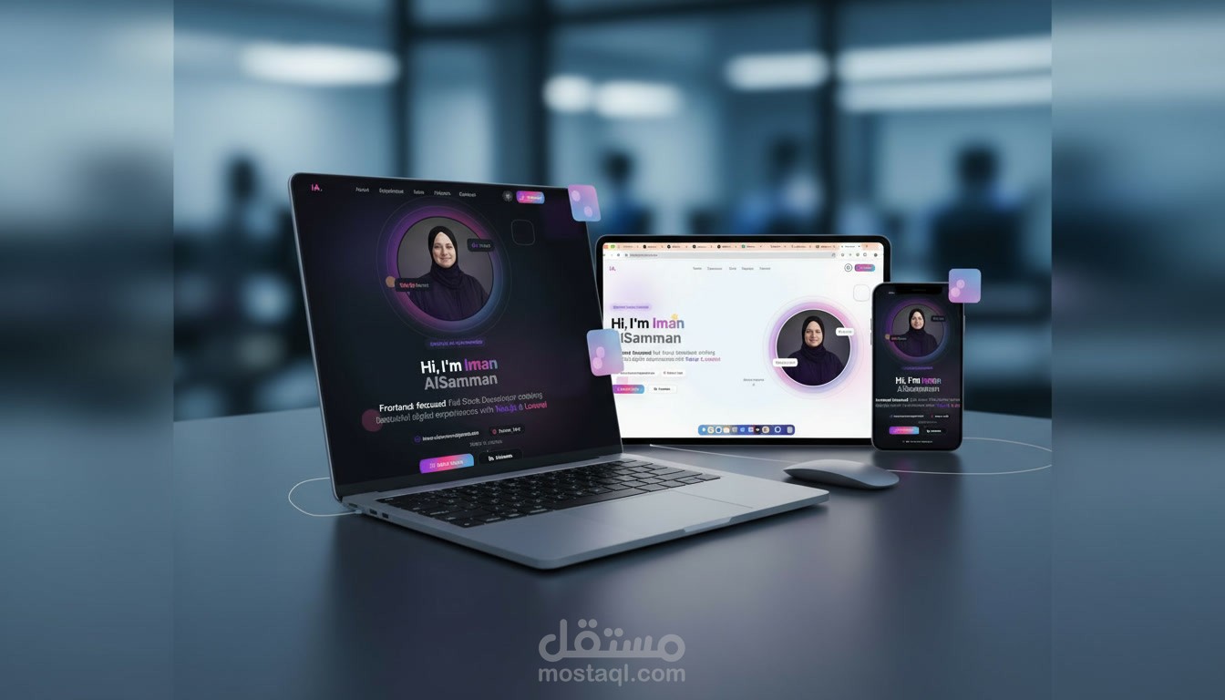 موقعي الشخصي (Portfolio) – معرض أعمالي وخبرتي