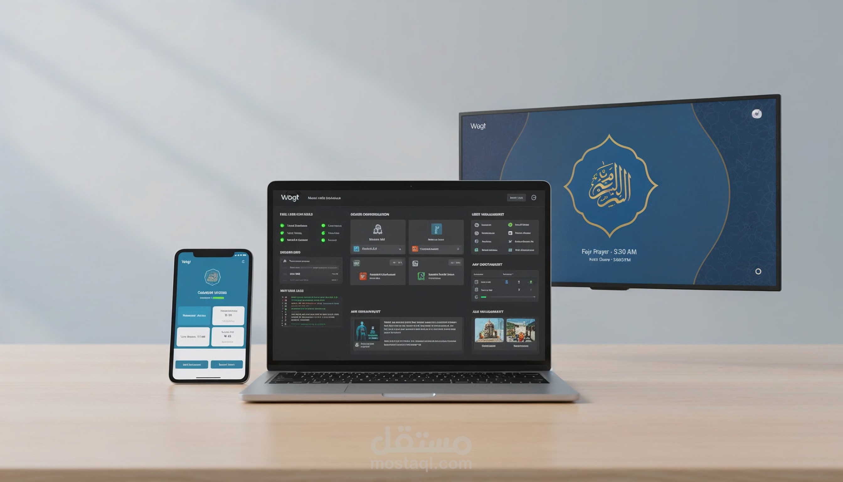 Waqt - نظام متكامل لإدارة تطبيقات الشاشات الذكية