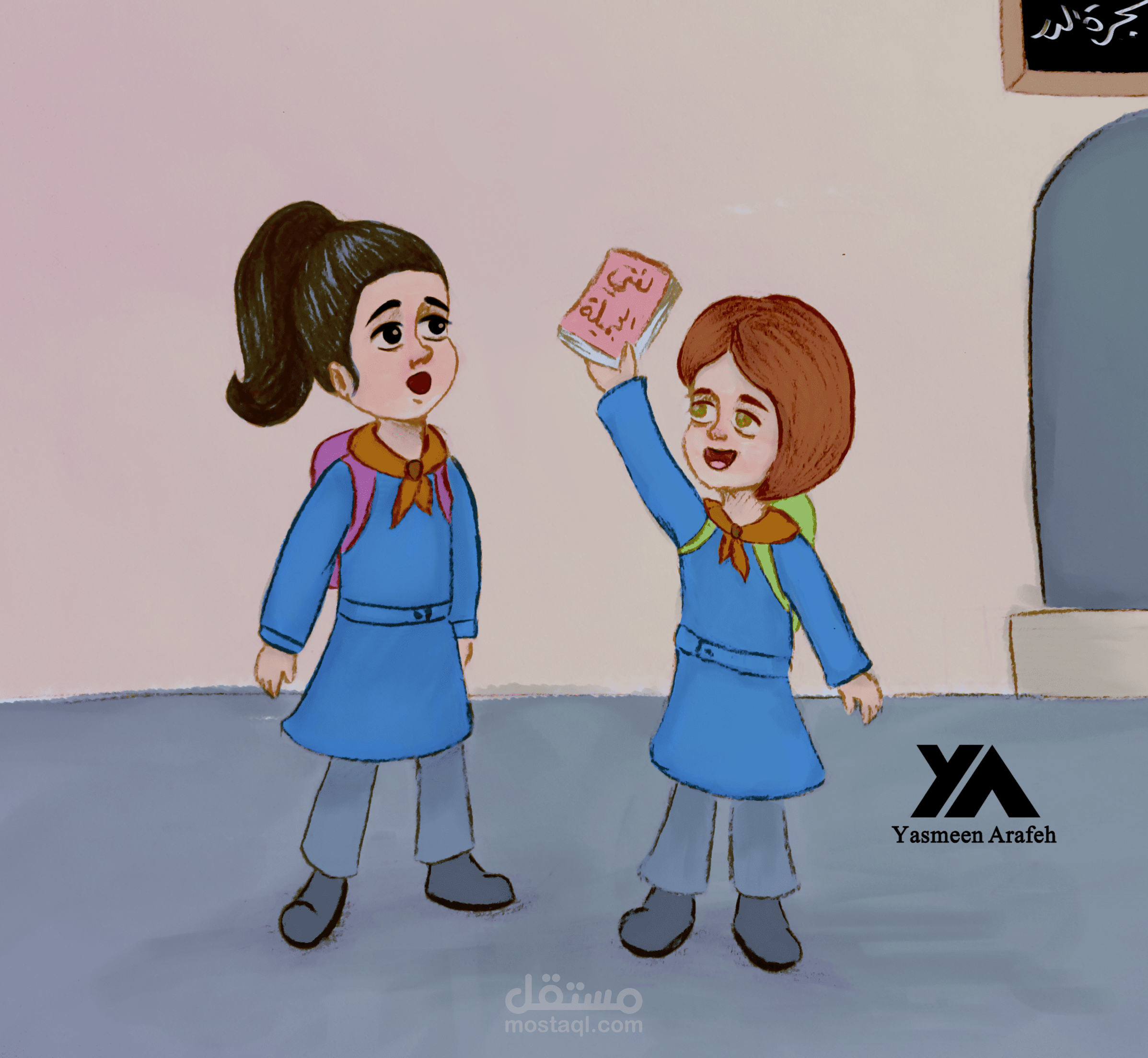 رسومات في مرحلة الورق و ما بعد التنفيذ