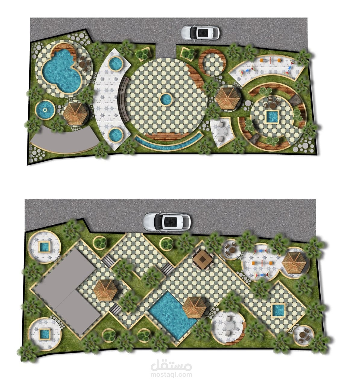 تخطيط وتصميم لاندسكيب حديقة /سلطنة عمان/