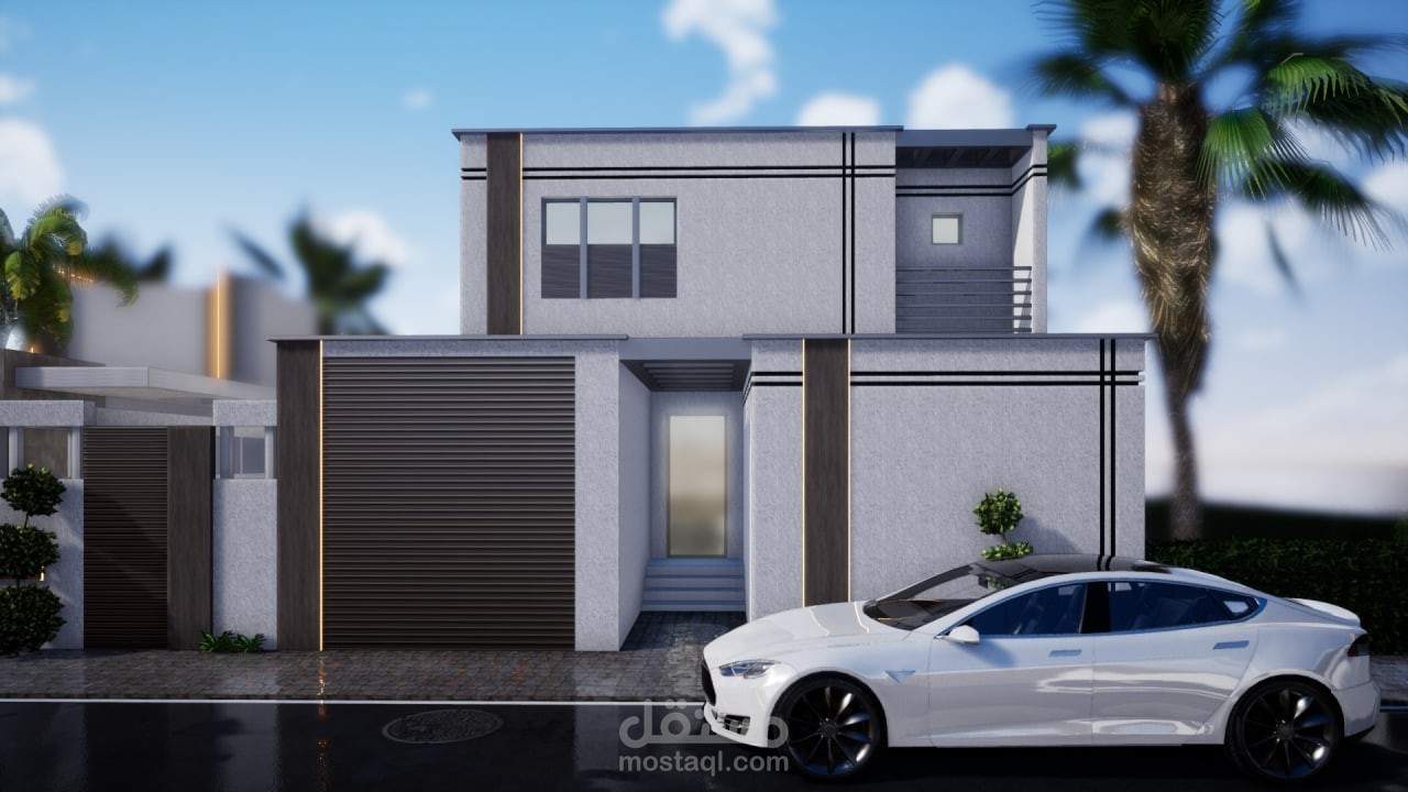 تصميم واجهة فيلا /السعودية/
