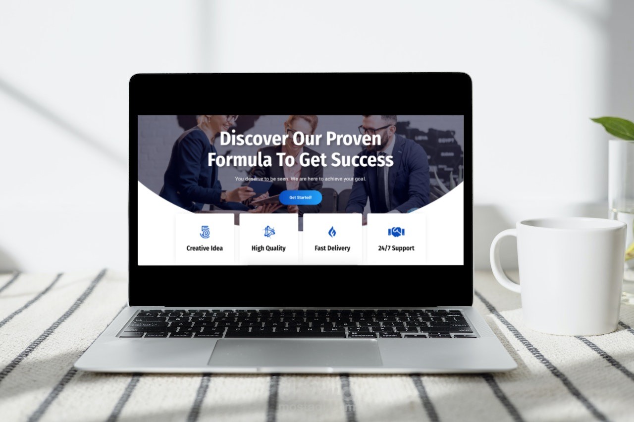 موقع تعريفي لشركة