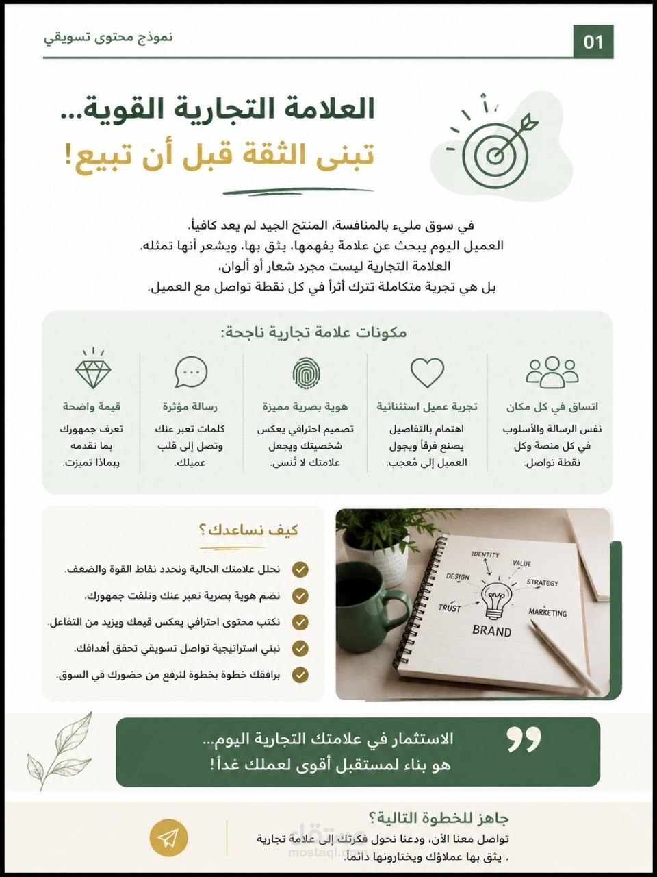 العلامة التجارية القوية...تبني الثقة قبل ان تبيع!