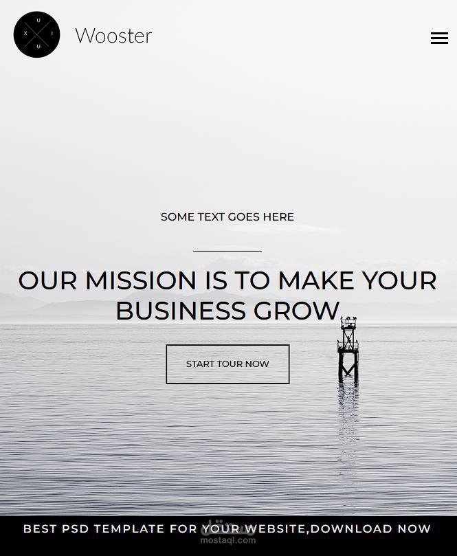Wooster — Responsive Business Landing Page