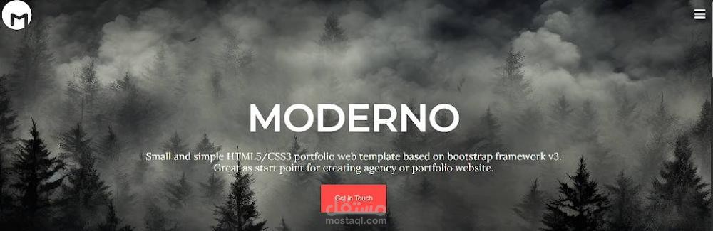 Moderno — Portfolio & Agency Website