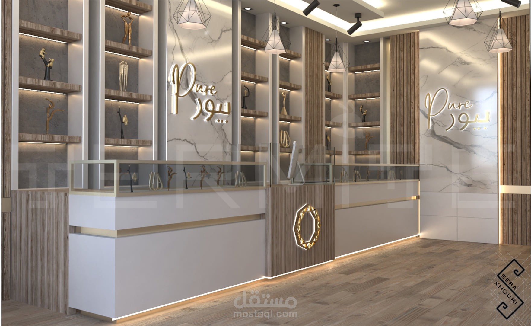 تصميم محل مجوهرات