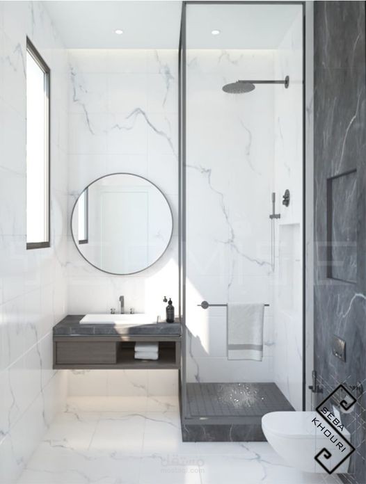 تصميم حمامات متنوعة للفيلا في السعودية 3