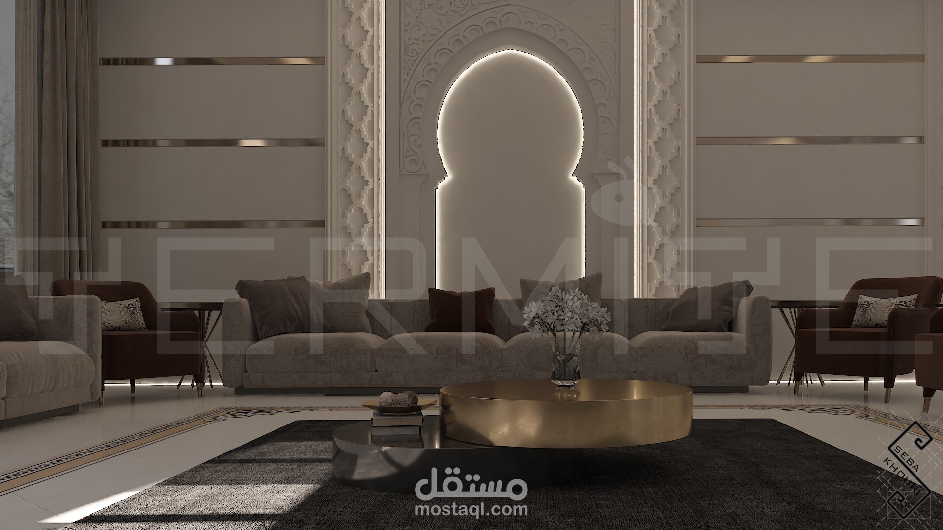 تصميم صالون كلاسيكي