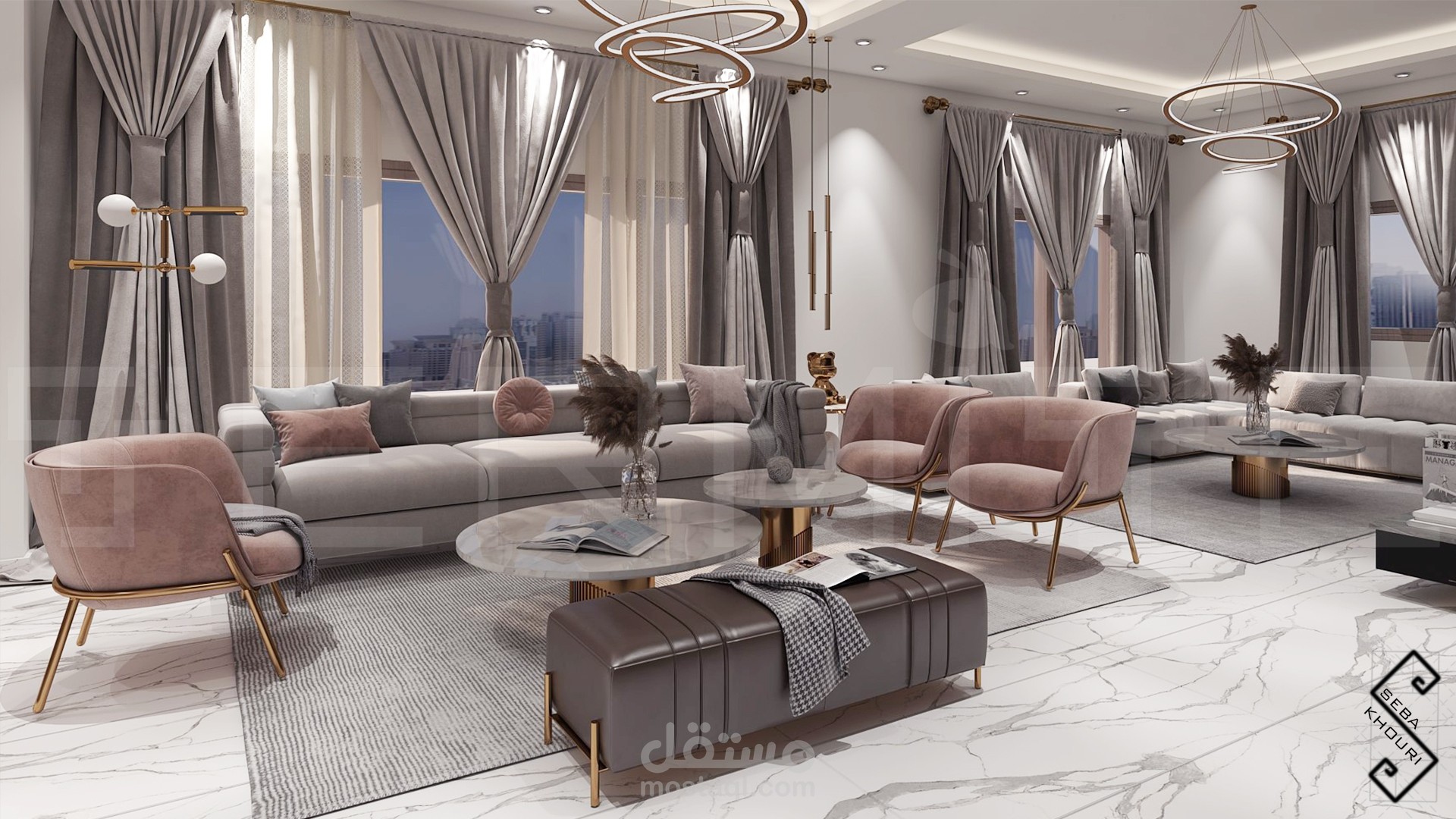 تصميم وتنفيذ صالون