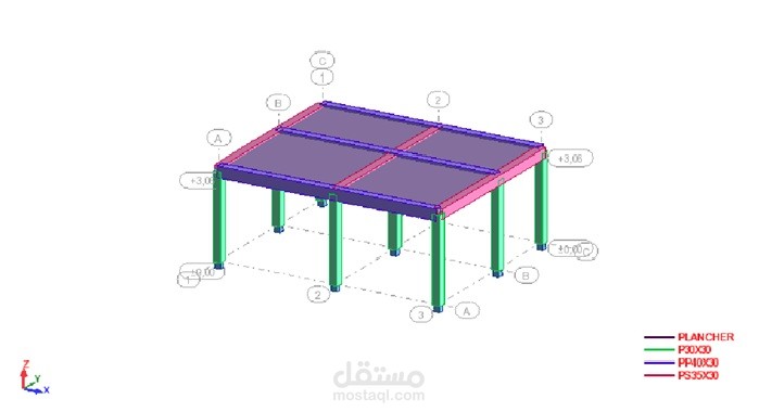 دراسة و مخططات مبنى إداري