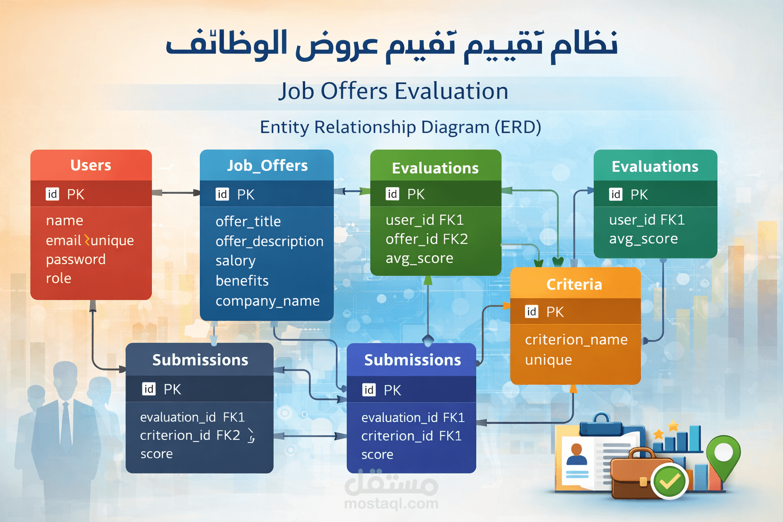 نظام تقييم وتحليل عروض الوظائف