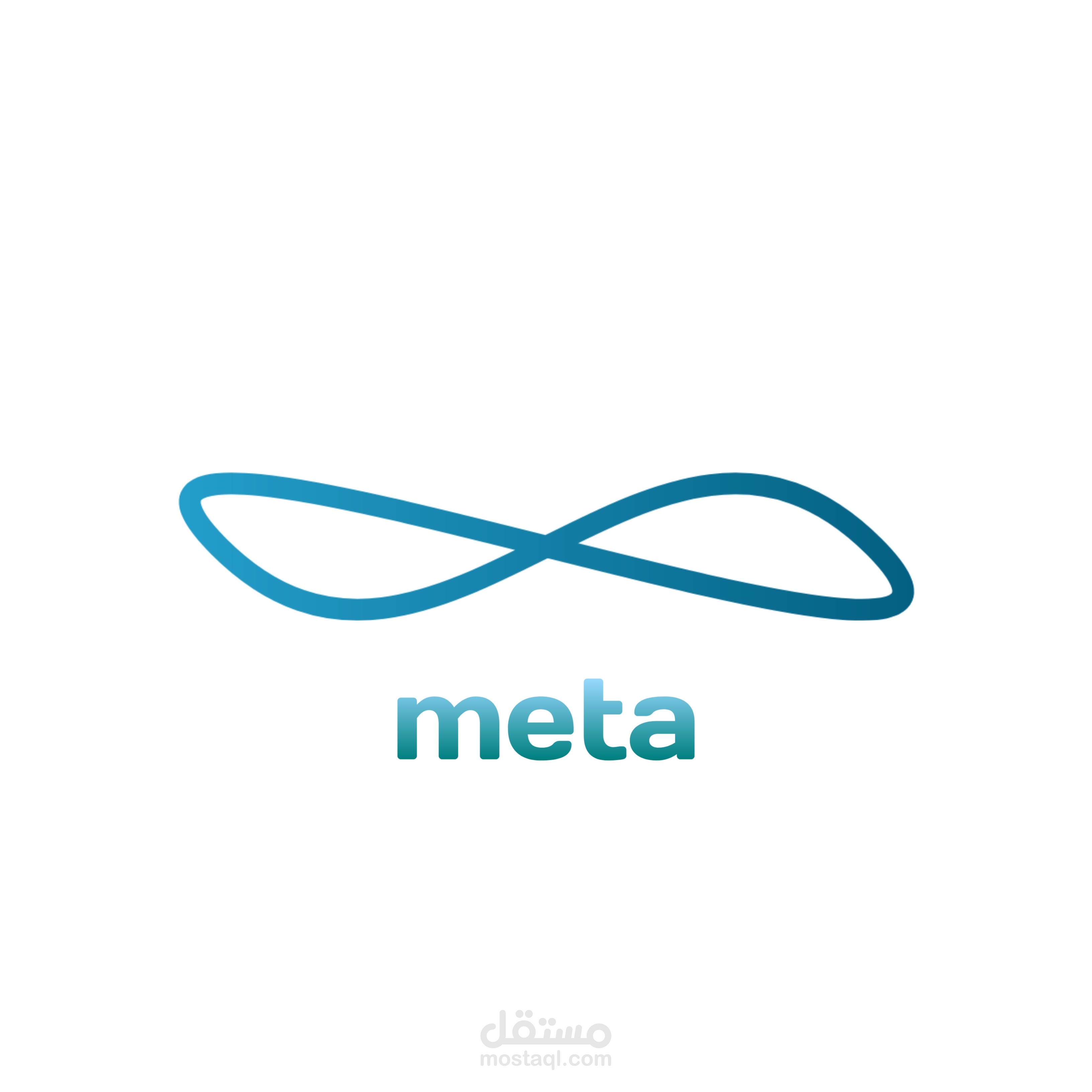 لوغو ميتا بسيط وجميل