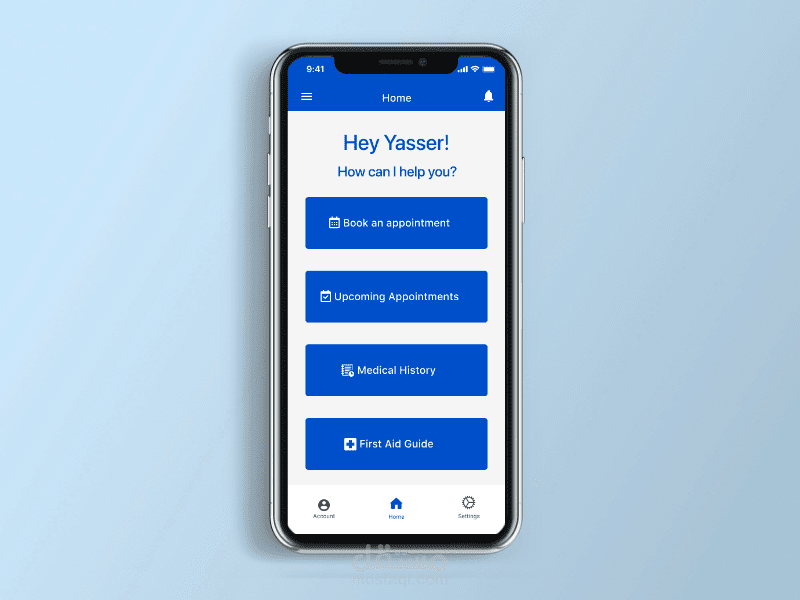 تصميم واجهة احترافية لتطبيق للأيفون