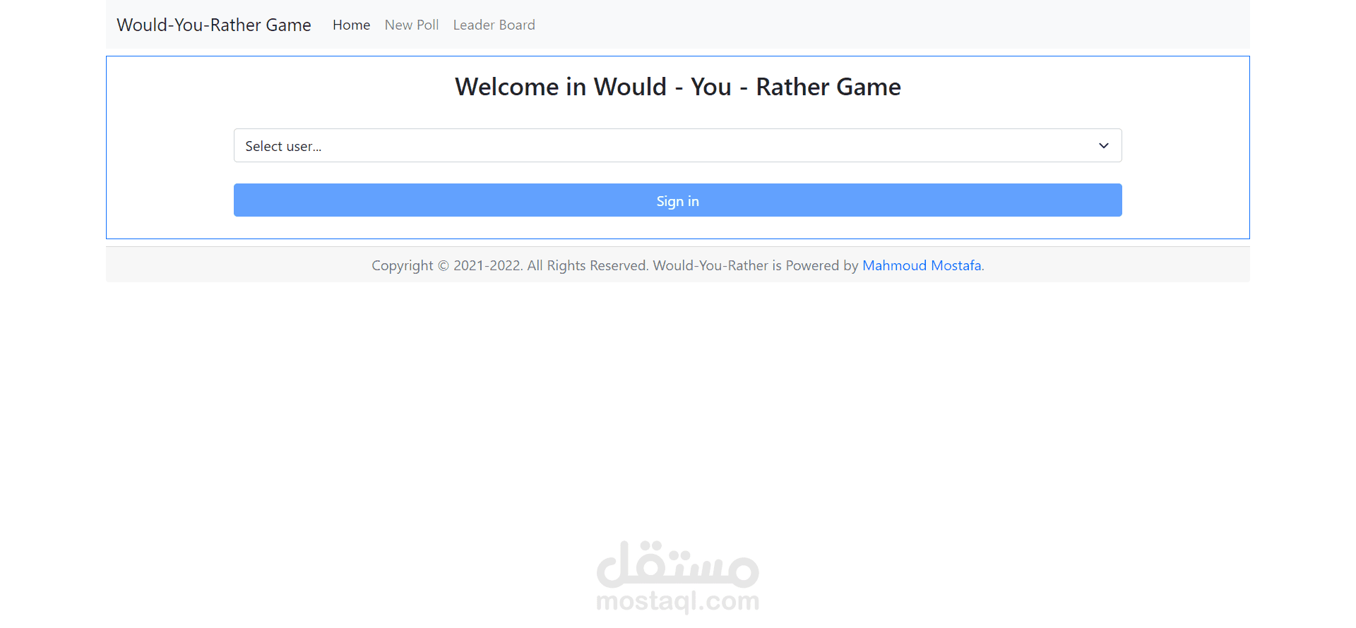 Would-You-Rather