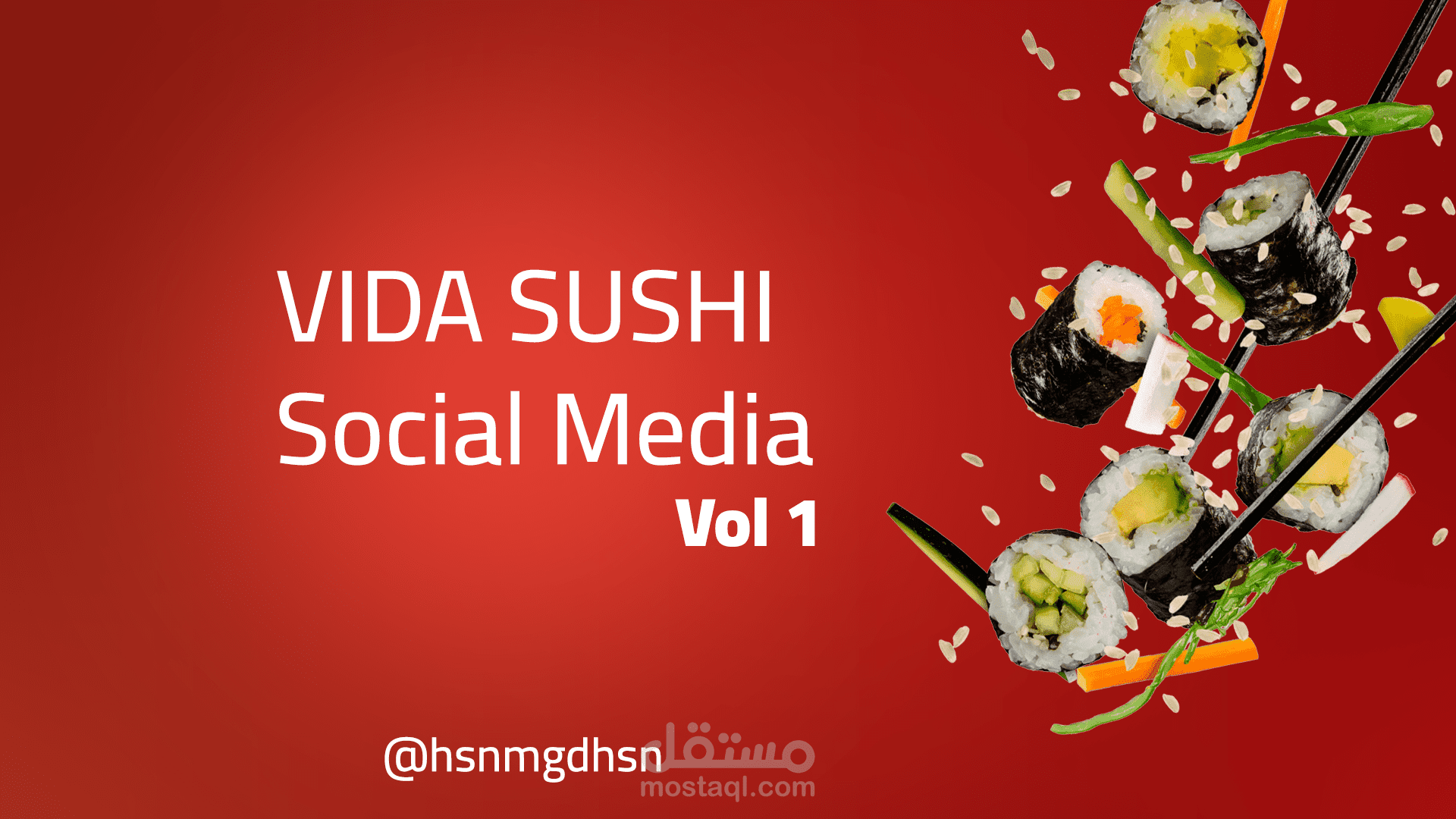 Vida Sushi | Social Media Designs | تصميم سوشيال ميديا