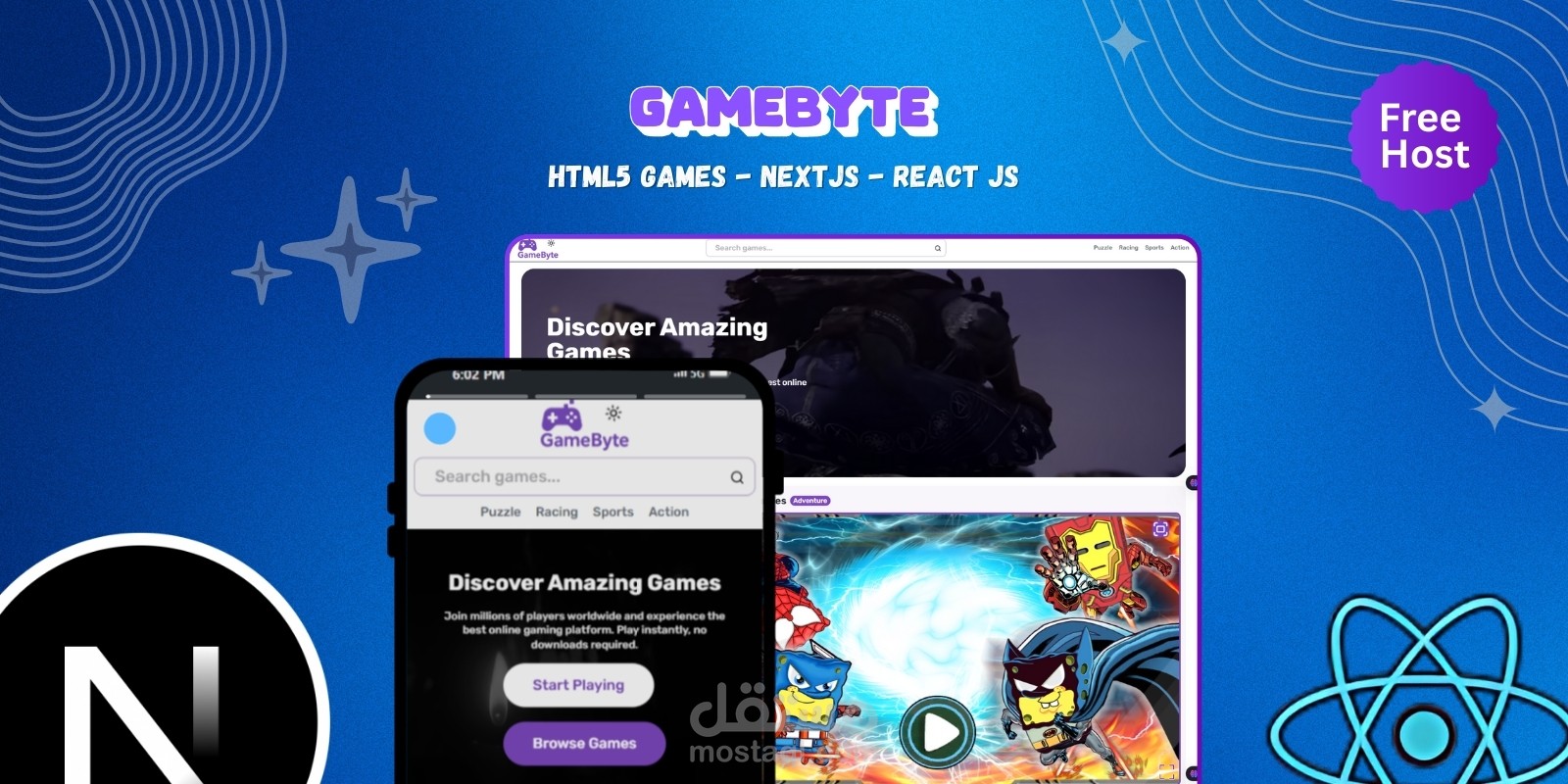 ️ GameByte – منصة ألعاب HTML5