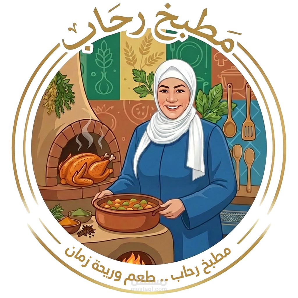 هوية بصرية - براند مطبخ رحاب