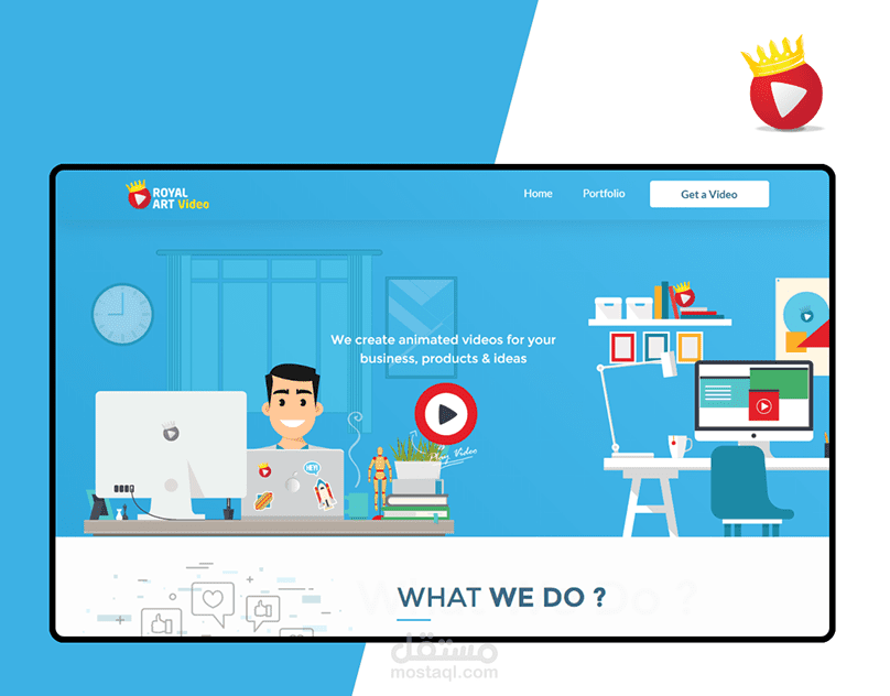 Royal Art Video Web Design UX/UI