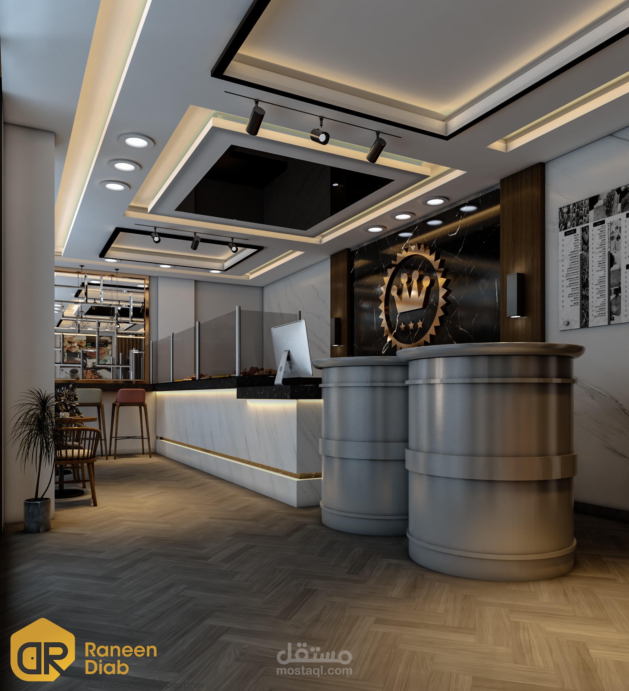 تصميم معرض حلويات