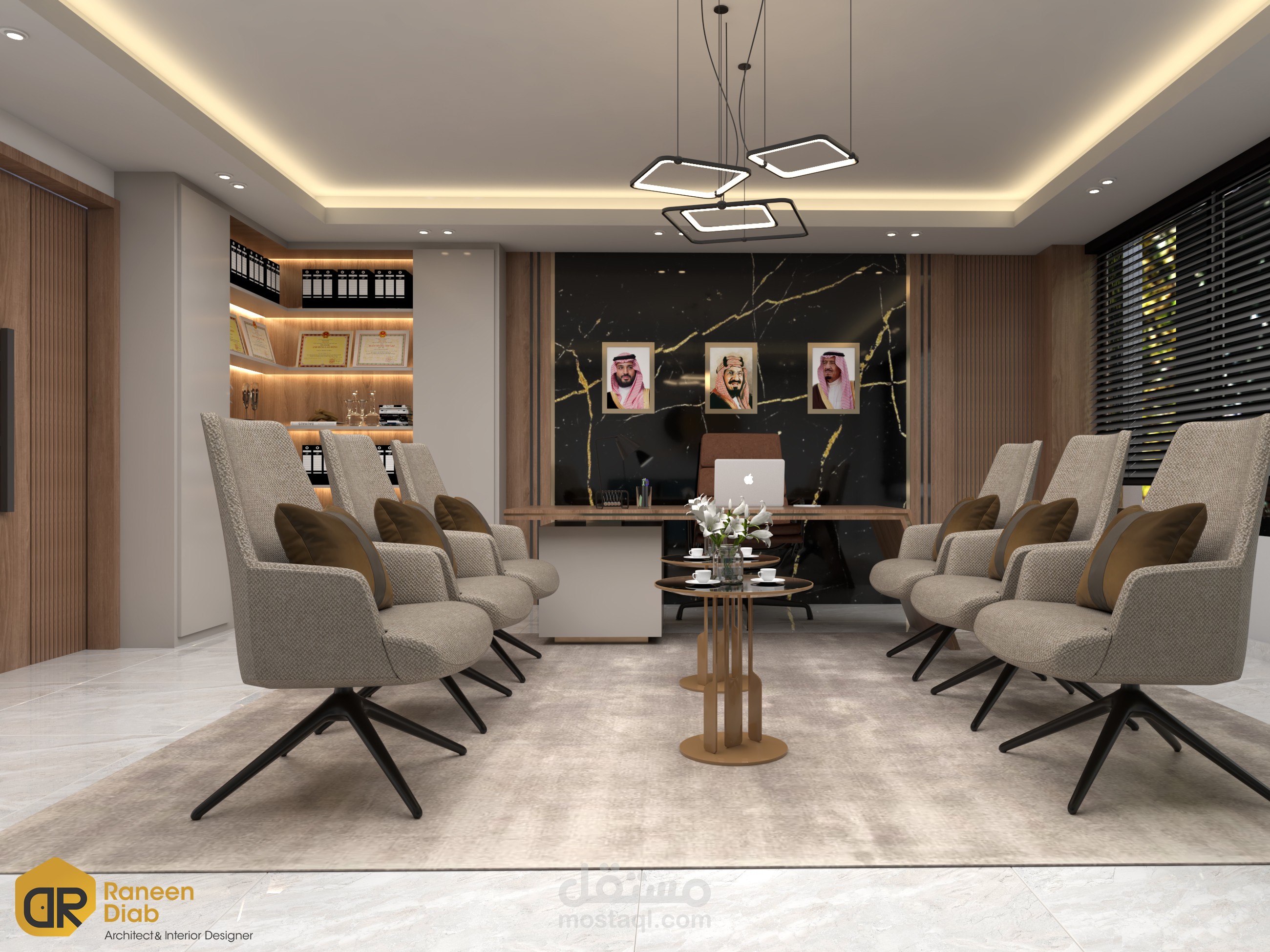 تصميم غرفة مدير