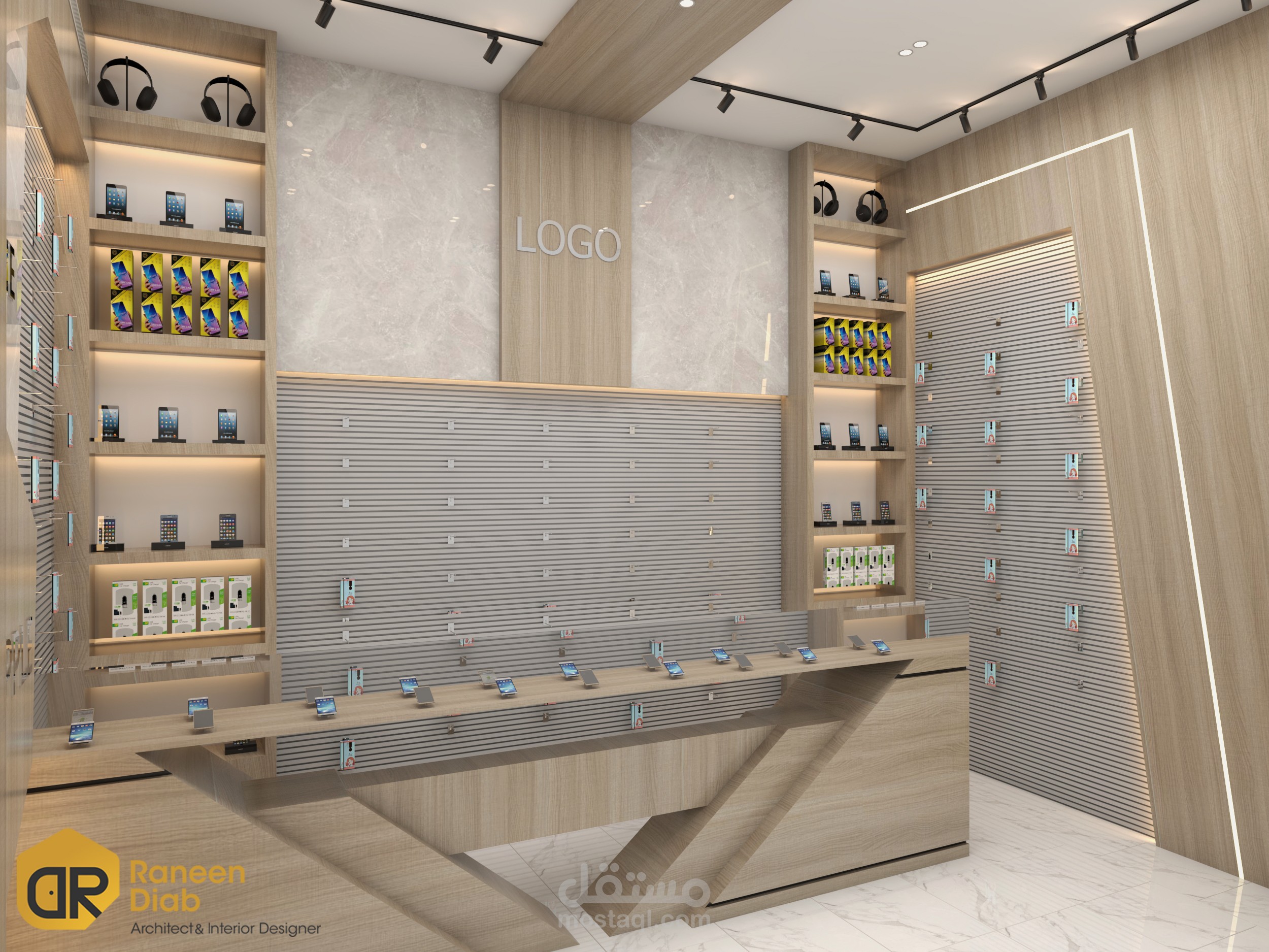 تصميم محل موبايلات