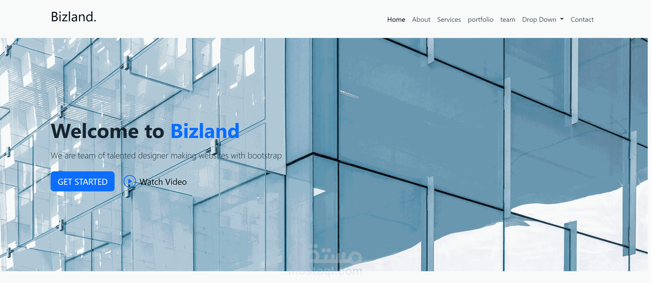 صفحة هبوط متجاوبة بالكامل  - Landing-Page