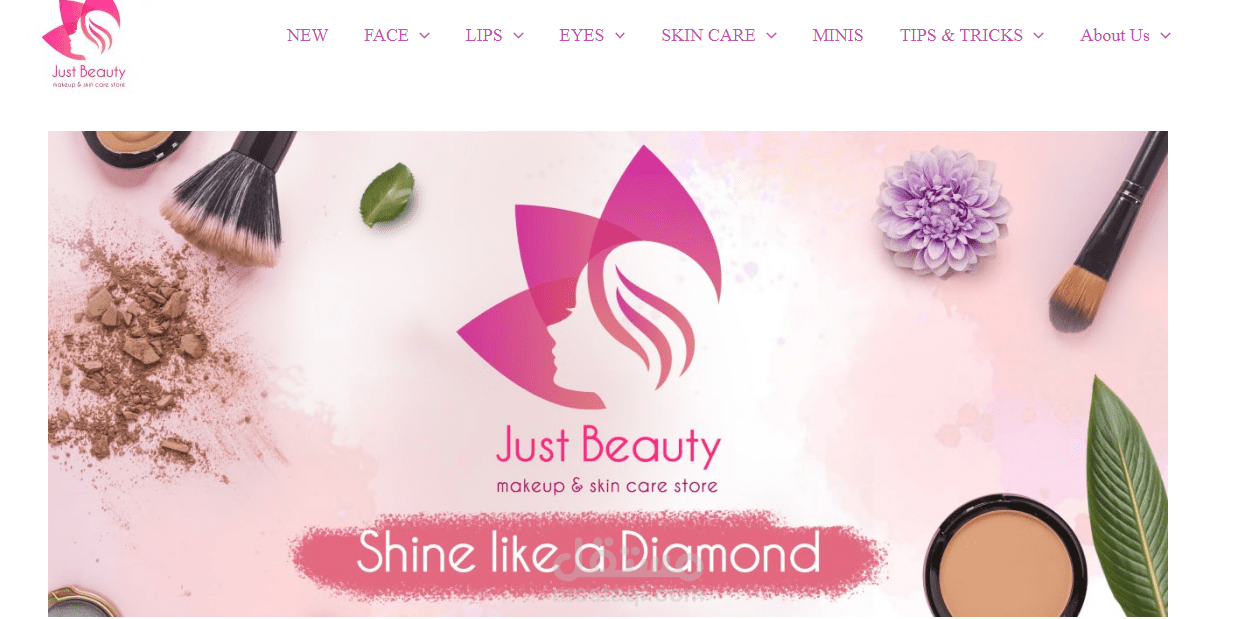 إنشاء موقع Just Beauty Store